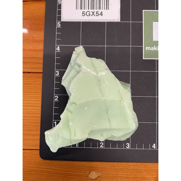 Lime Green Opaque Art Glass Cullet Glowing Manganese Slag Glass #5GX54 - Picture 7 of 7